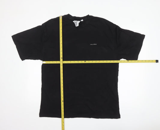 Collusion Men’s Black Palm Springs Graphic T-Shirt Medium