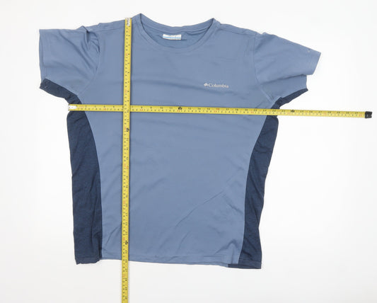 Columbia Men's Blue Short Sleeve Activewear T-Shirt Size L