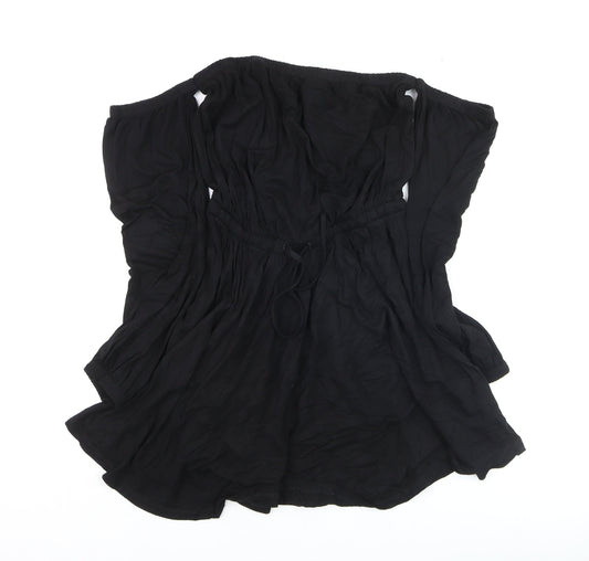 ASOS Women’s Black Off Shoulder Tunic Blouse Size 4