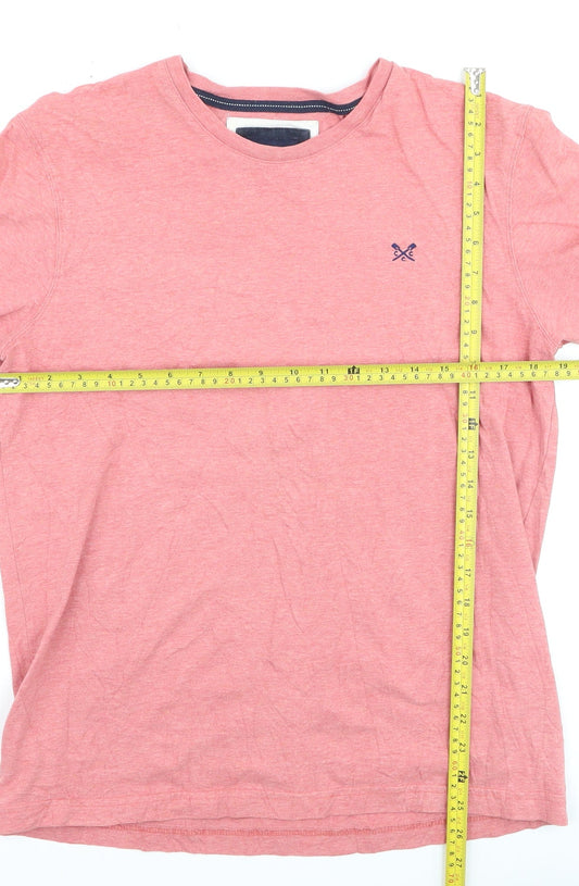 Crew Clothing Company Men's Pink Cotton Short Sleeve T-Shirt M