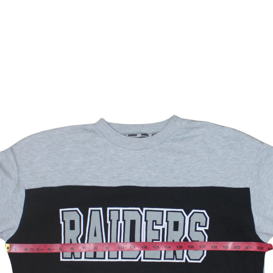Primark NFL Raiders Grey Sweatshirt XS Women Casual Crew Neck