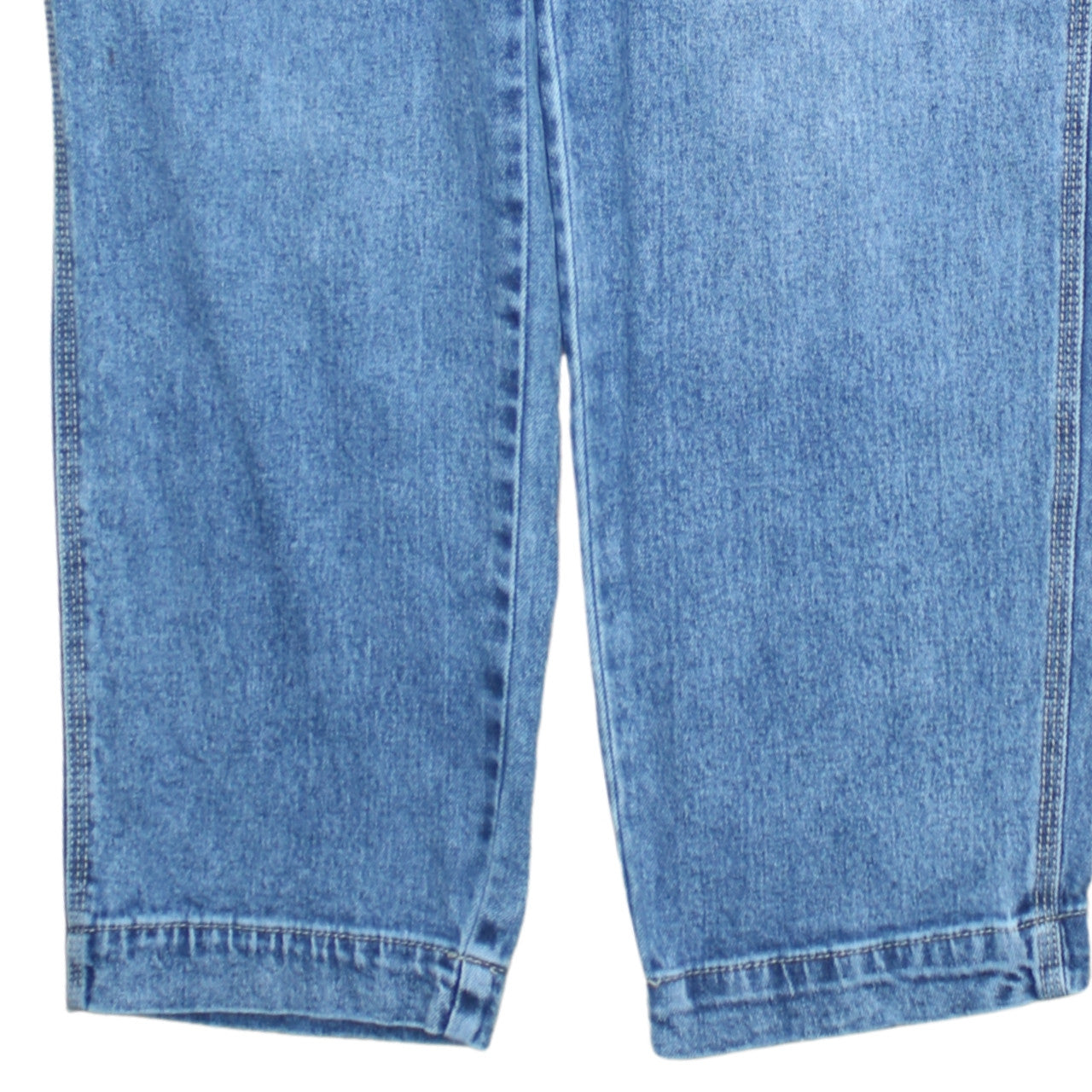 No Boundaries Girls Blue High Rise Relaxed Straight Denim Jeans Size 16 Years