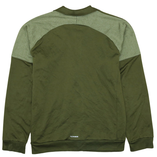 Adidas Men’s Green XL Track Jacket Full Zip ClimaWarm Sportswear