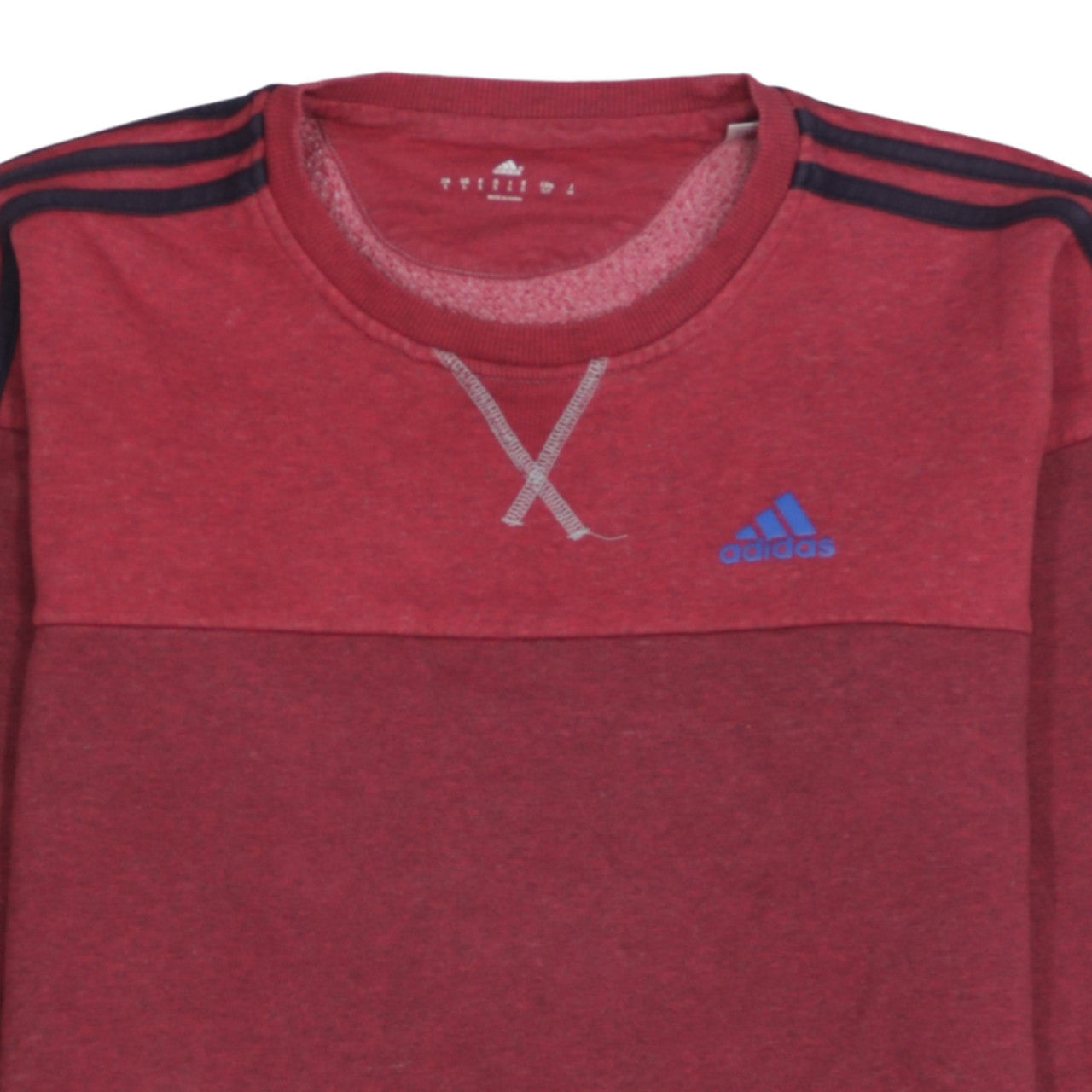 Additional view of Adidas Men’s Red Crew Neck Sweatshirt S Sports Pullover