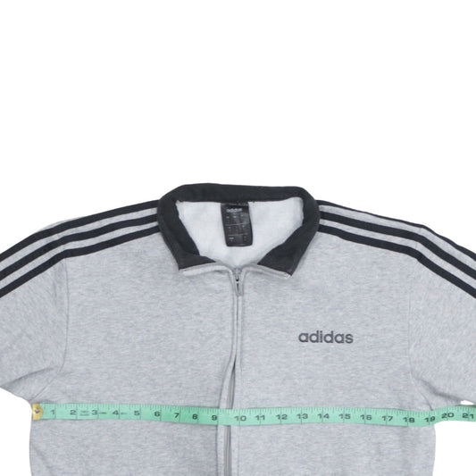 Adidas Men's Grey Small Track Jacket Full Zip Lightweight Activewear