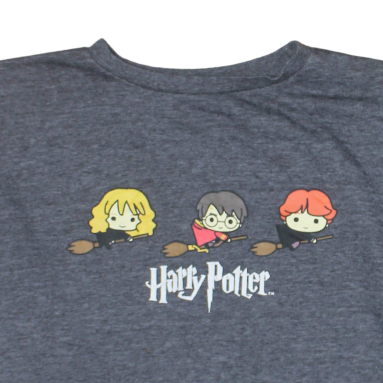 Harry Potter Unisex Adults Grey Sweatshirt L Crew Neck Graphic Print