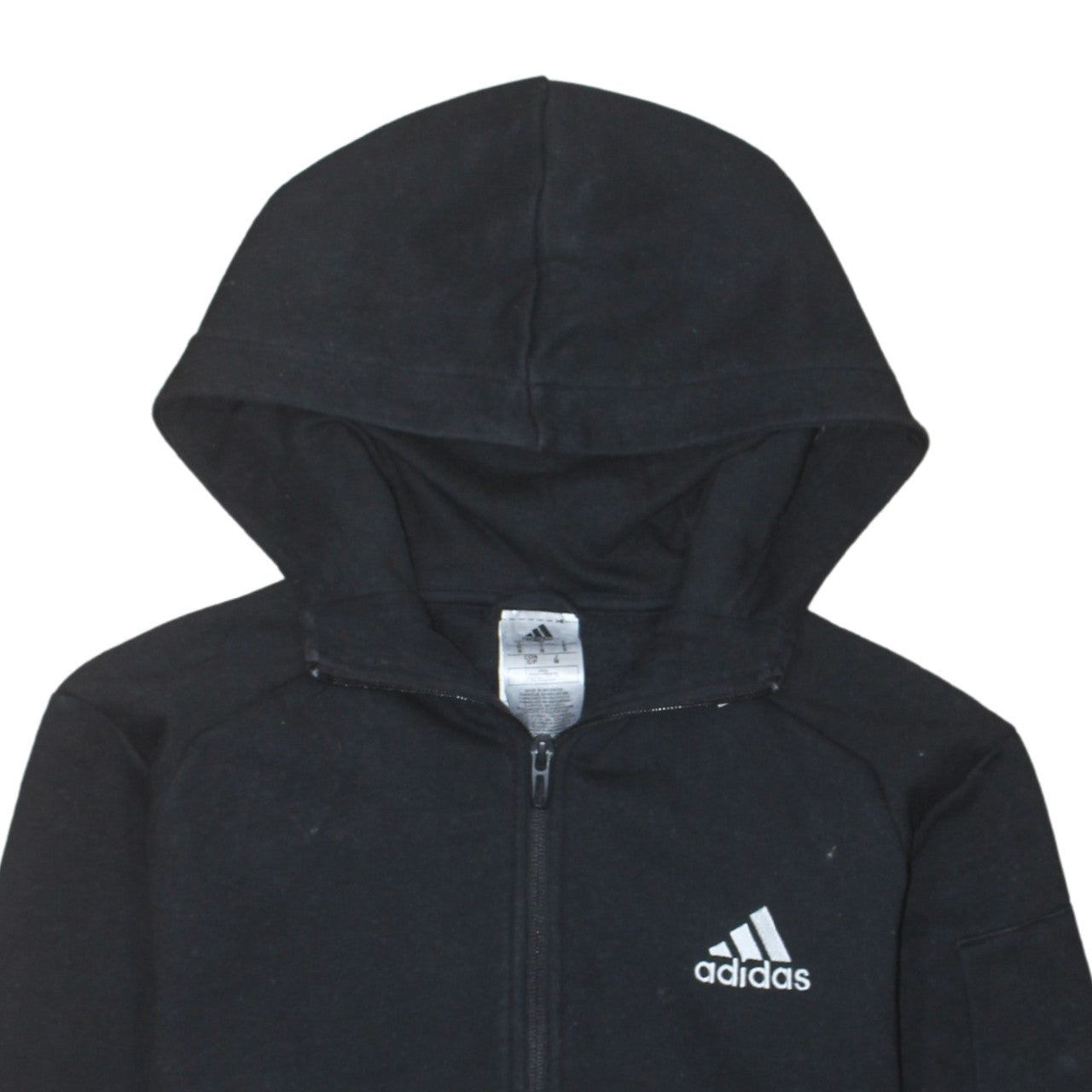 Additional view of Adidas Men's Black Full Zip Hoodie, size S, Sportswear