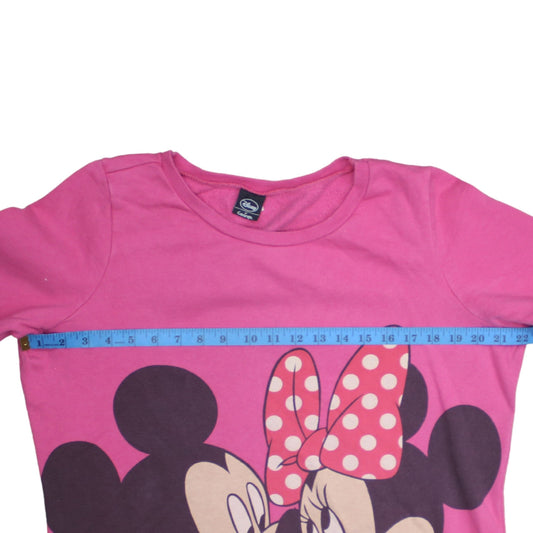 Disney at George Pink Minnie & Mickey Pullover Sweatshirt Womens UK 18