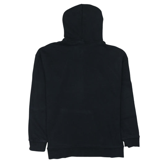 Adidas Womens Black Pullover Hoodie Size 10 Logo Hooded Sweatshirt