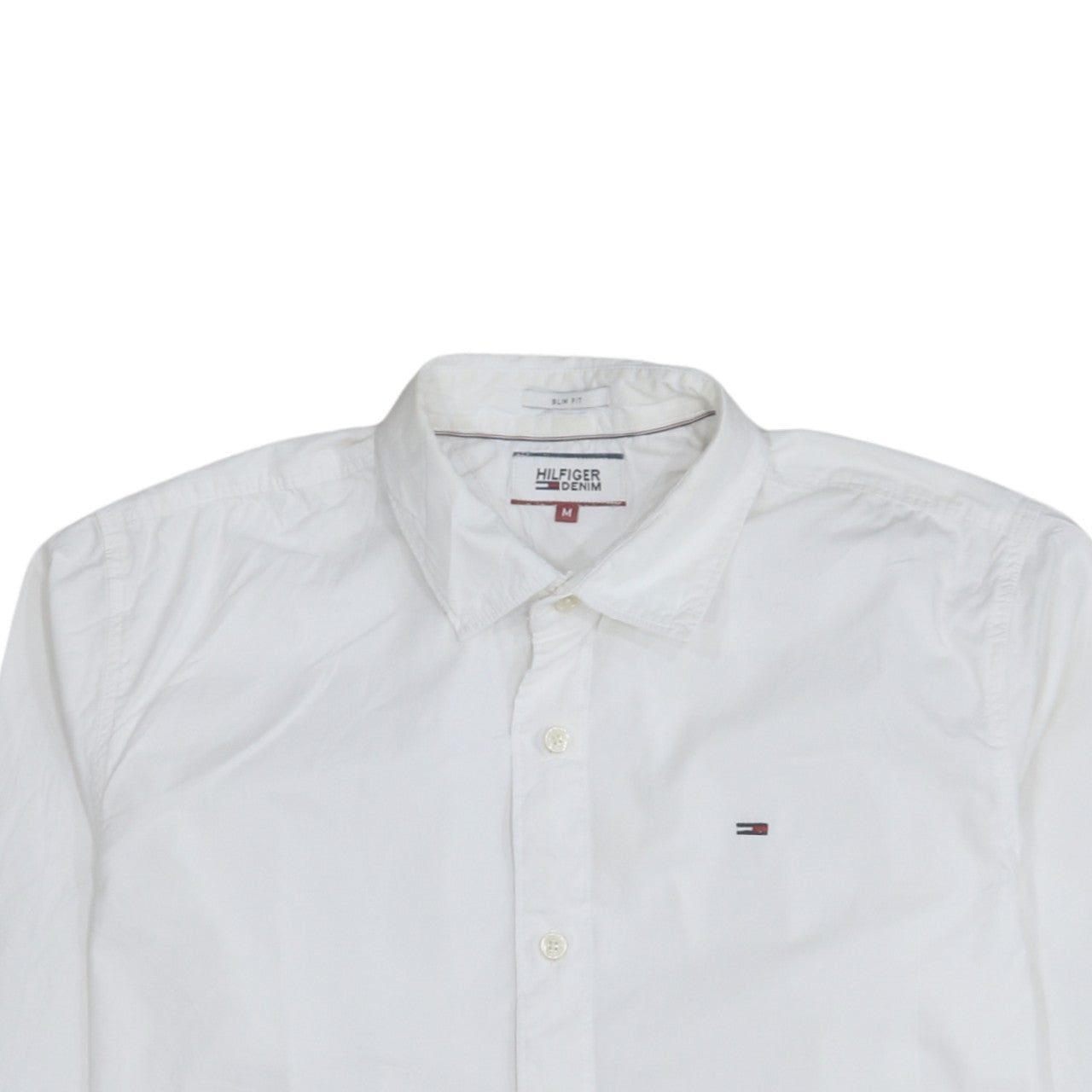 Tommy Hilfiger Men White Slim Fit Button-Down Casual Shirt M