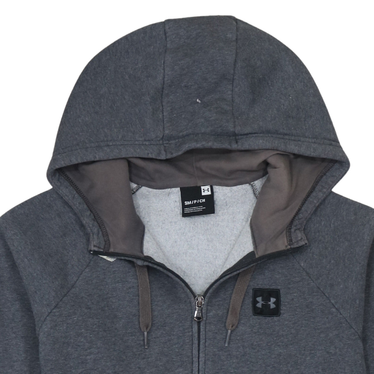 Additional view of Under Armour Men's Grey Full Zip Hoodie Small Fleece