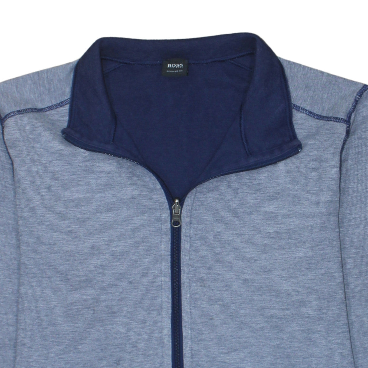 Additional view of Hugo Boss Men's Blue Regular Fit Full Zip Sweatshirt, size L