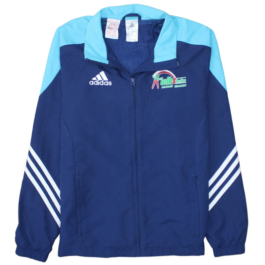Additional front view of Adidas Teens Blue 164 Full Zip Sports Sweatshirt Jacket