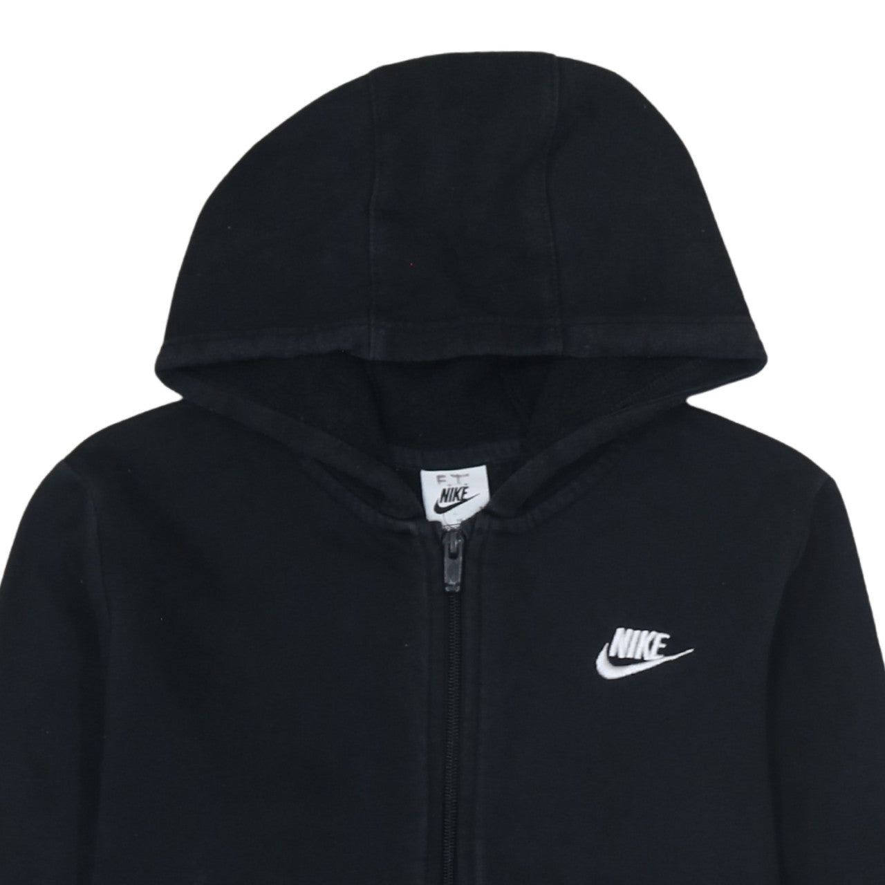 Additional view of Nike boys’ black full zip hoodie xl 158-170cm fleece sweatshirt