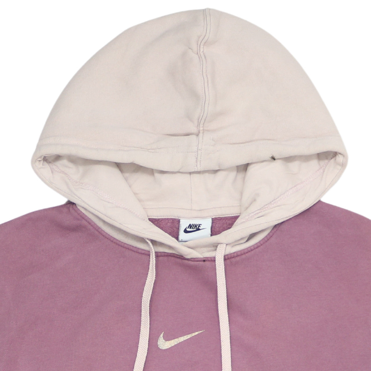 Additional view of Nike Women’s Pink Colourblock Pullover Hoodie, size S