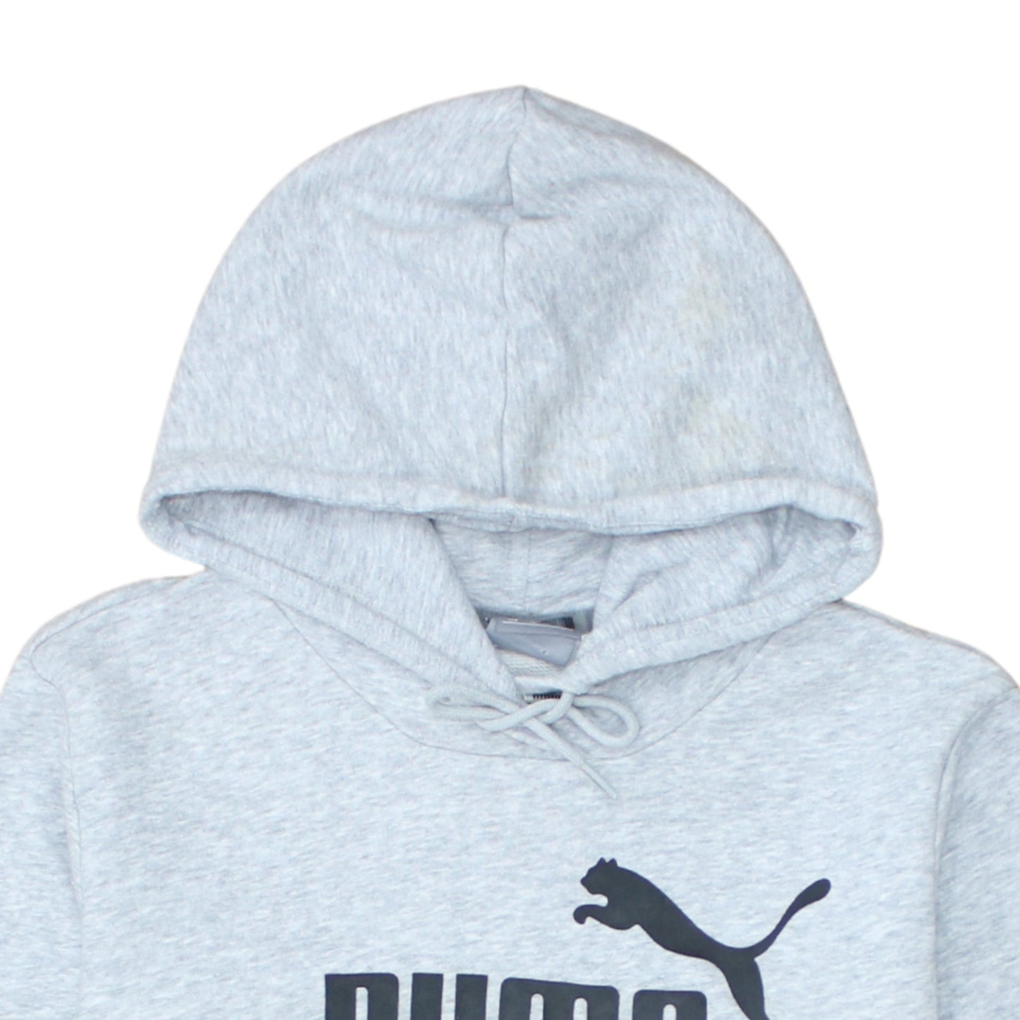 Additional view of Puma Women's Grey Pullover Hoodie, size 14, Logo Print Casual Sweatshirt