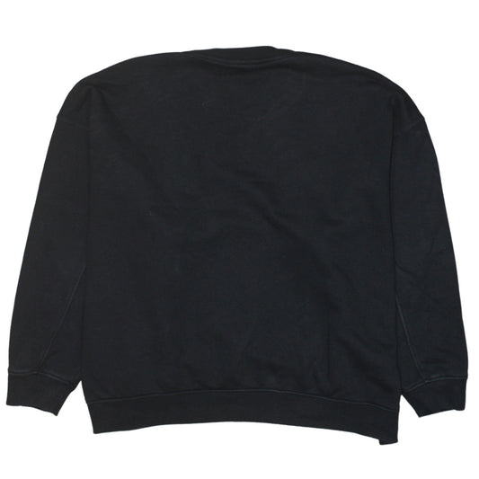 Adidas Womens Black Size 16 Crew Neck Pullover Sweatshirt