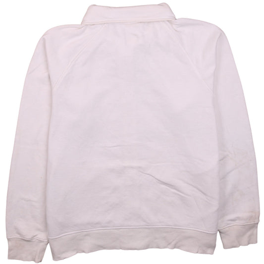 Adidas Womens White Full Zip Sweatshirt Size 18 Lined Hoodie