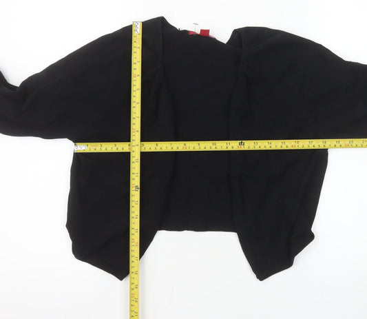Monsoon Women Black Shrug Round Neck Knit Jumper Size 16