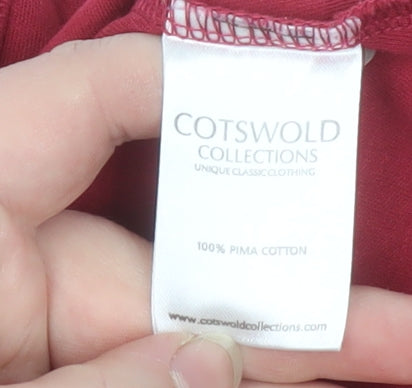 Additional view of Cotswold Collections Women’s Red 3/4 Sleeve Cotton T-Shirt S