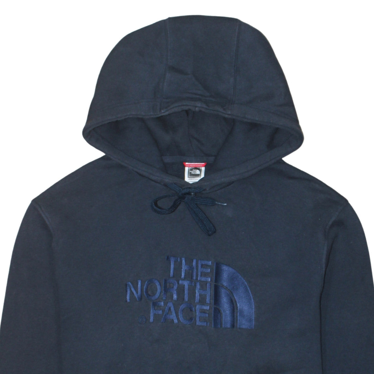 Additional view of The North Face Men's Blue Pullover Hoodie, size L, Embroidered Logo