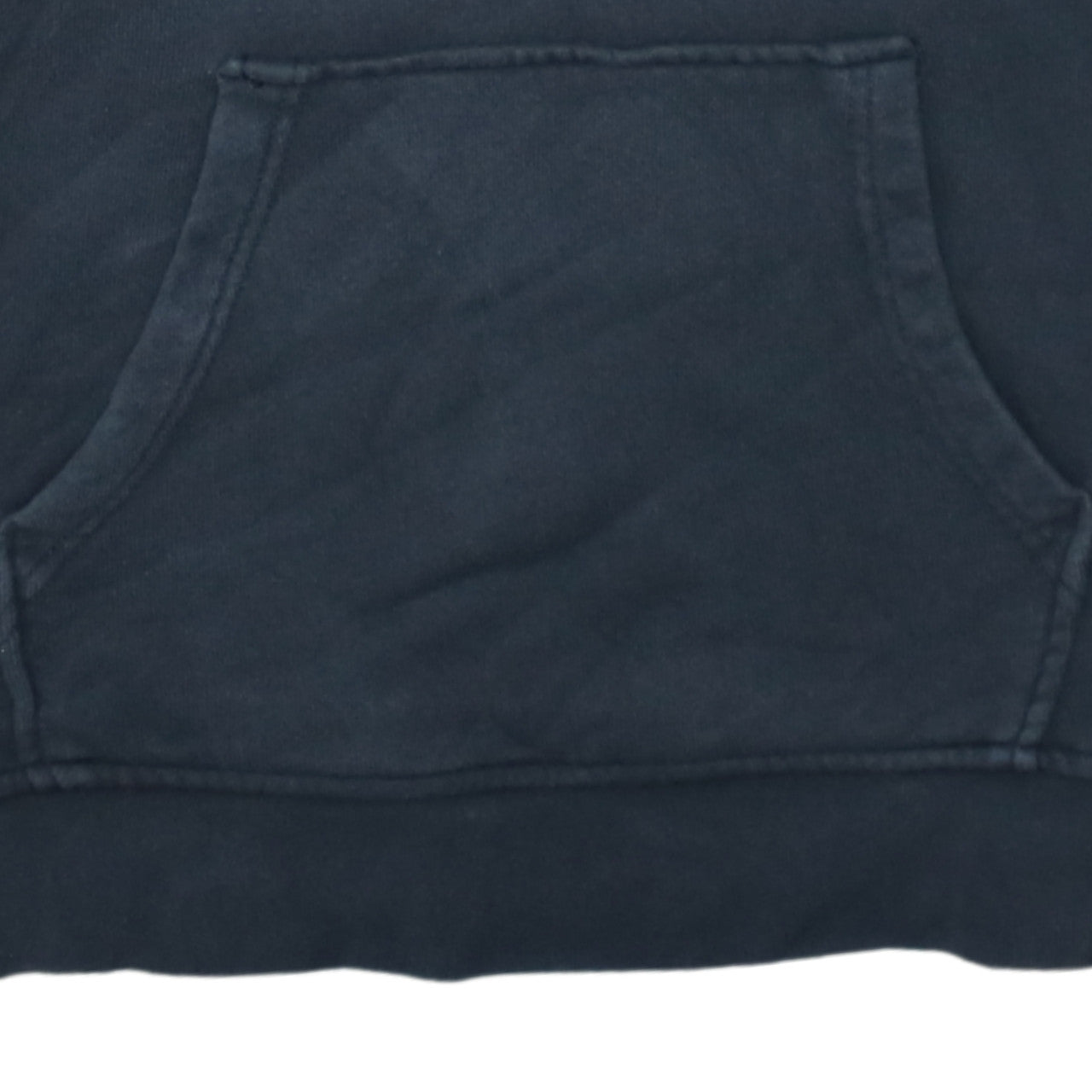 Additional view of Adidas women’s black pullover hoodie, size UK 10, cotton logo casual