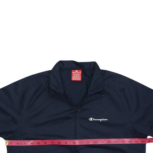 Champion Men's Blue Full Zip Sweatshirt Jacket - Size M