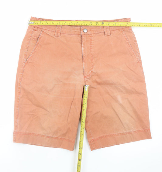 Brook Taverner Men's Orange Chino Shorts Size 34 Regular