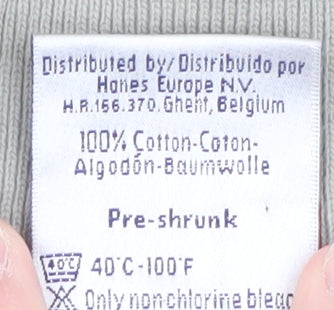Additional view of Hanes Men’s Grey XL Cotton Collared Button Basic Jacket