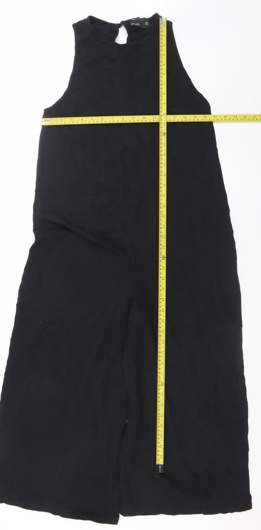 ASOS DESIGN Womens Black Size 8 Sleeveless Midi Shift Dress