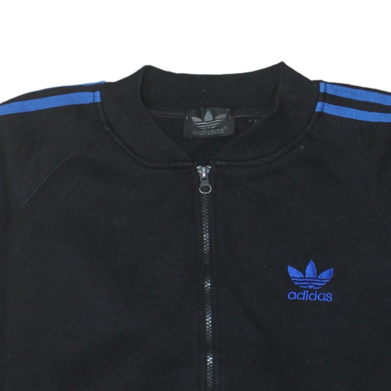 Adidas Mens Black Track Jacket Small Regular Fit Full Zip Sportswear