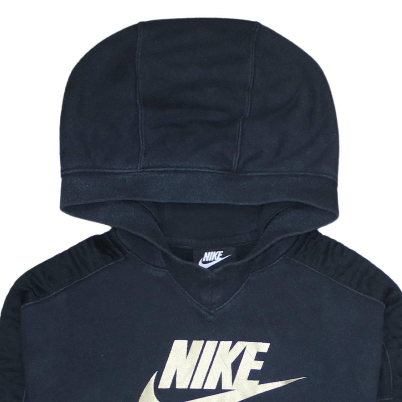 Additional view of Nike girls’ black air pullover hoodie fleece sweatshirt, size 146