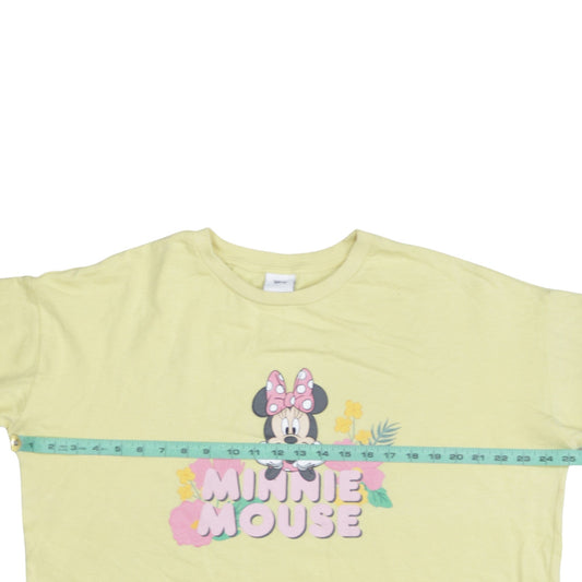 Disney Tu Women’s Yellow Minnie Mouse Pullover Sweatshirt Size 16