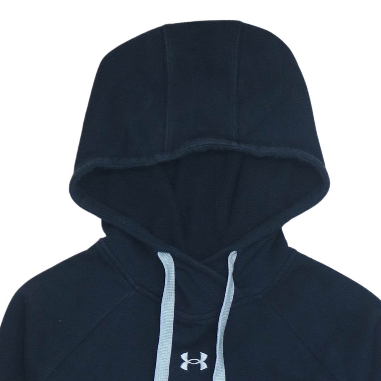 Additional view of Under Armour Men Blue Pullover Hoodie, size S, Relaxed Fleece Sweatshirt