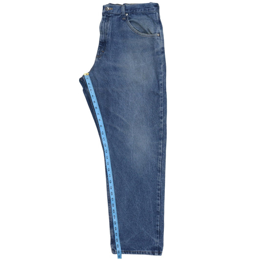 Wrangler Men's Blue 36x30 Relaxed Fit Straight Denim Jeans