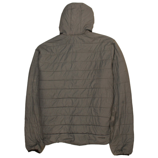 Umbro Men’s Grey 2XL Hooded Puffer Jacket Full Zip Quilted Coat
