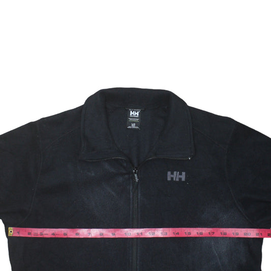 Helly Hansen Mens Black Fleece Full Zip Jacket Size L Regular Fit