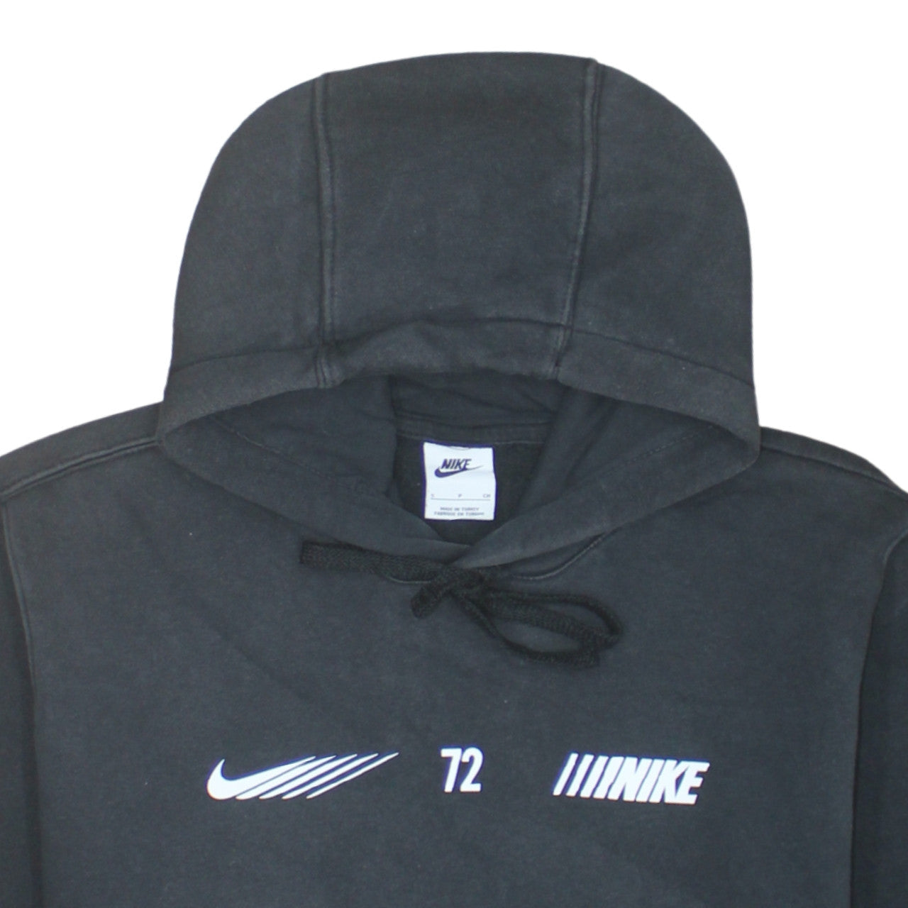 Additional view of Nike Men's Black Pullover Hoodie Small Logo Graphic Fleece