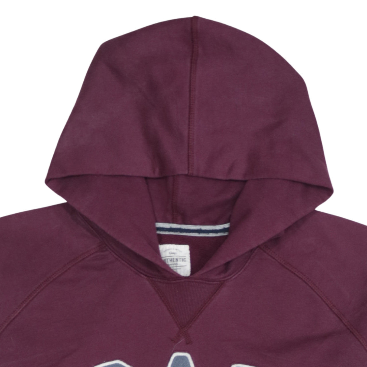 Additional view of Gap Women’s Burgundy Hooded Pullover Sweatshirt XL Cotton Blend