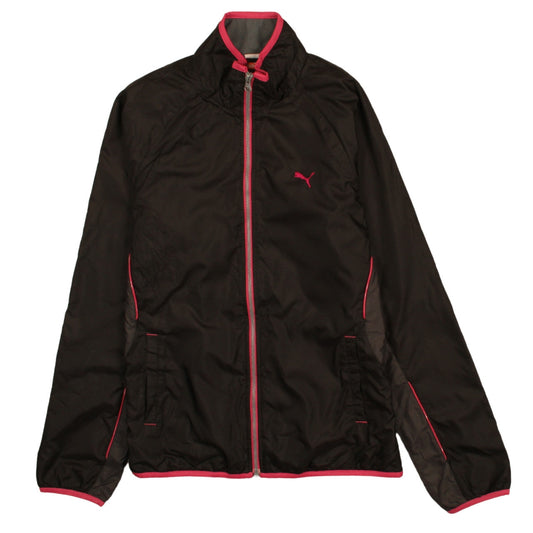 Puma Women's Black Lightweight Windbreaker Jacket Size L