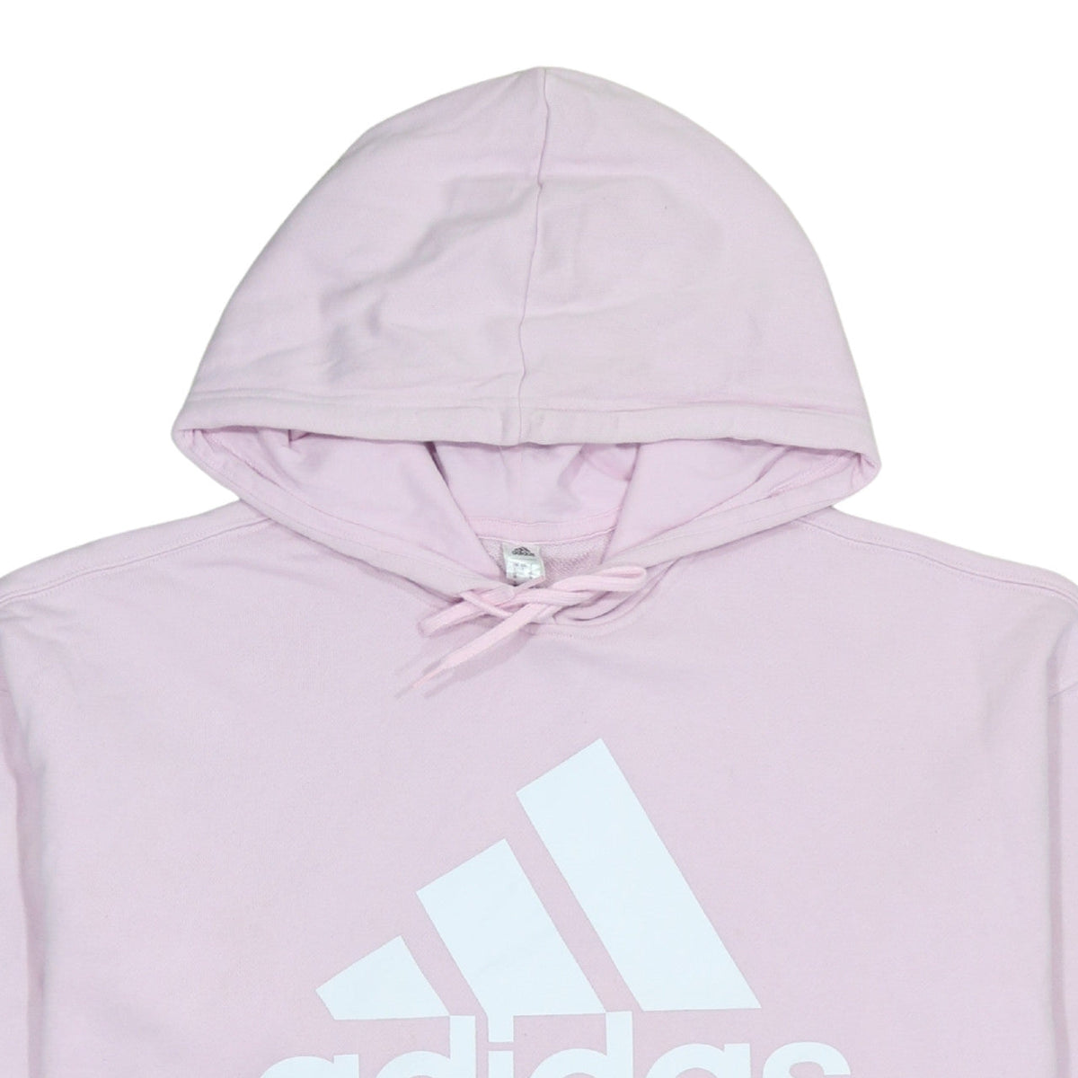 Additional view of Adidas Women Pink Pullover Hoodie L 16-18 Hooded Logo Sweatshirt