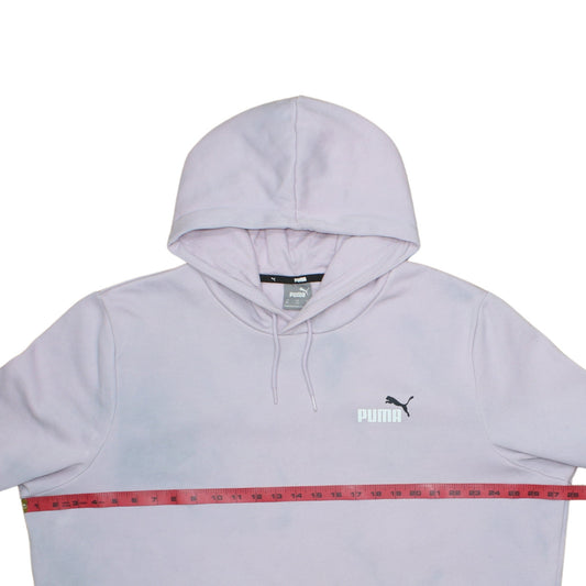 Puma Womens Lilac Pullover Hoodie XXL Relaxed Fit Cotton Blend