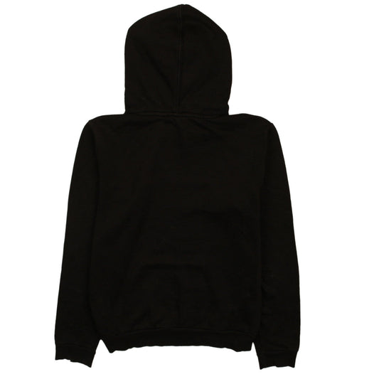 Puma Womens Black Gold Logo Pullover Hoodie Size 10