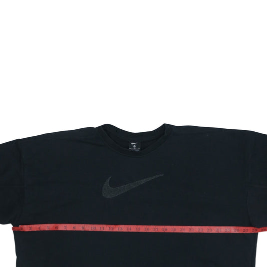 Nike Womens Black XL Pullover Sweatshirt with Logo Crew Neck
