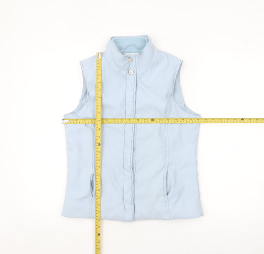 Precis Petite Women's Blue Padded Sleeveless Waistcoat Size 10