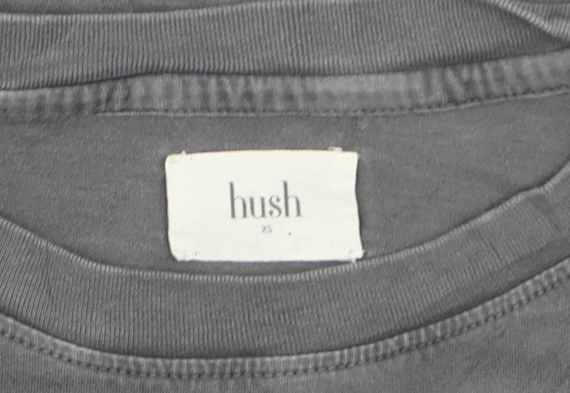 Hush Women’s Grey Star Print Cotton Short Sleeve T-Shirt XS