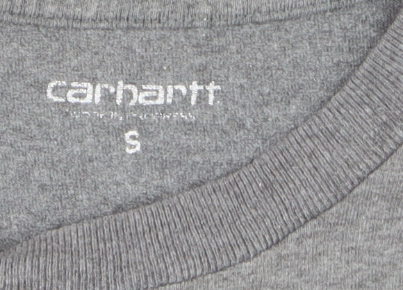 Additional view of Carhartt Men's Grey S/S College Script T-Shirt Small