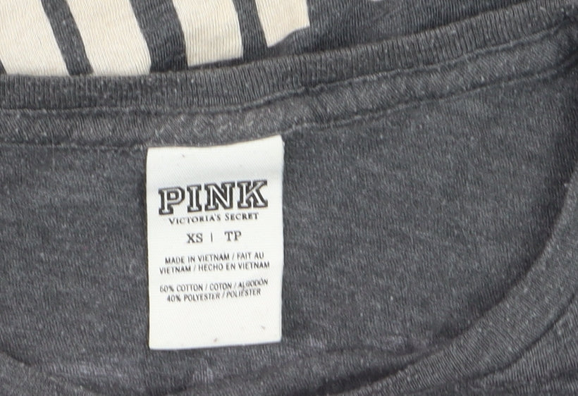 Victoria's Secret PINK Women's Grey XS T-Shirt NYC Fashion Show 2015