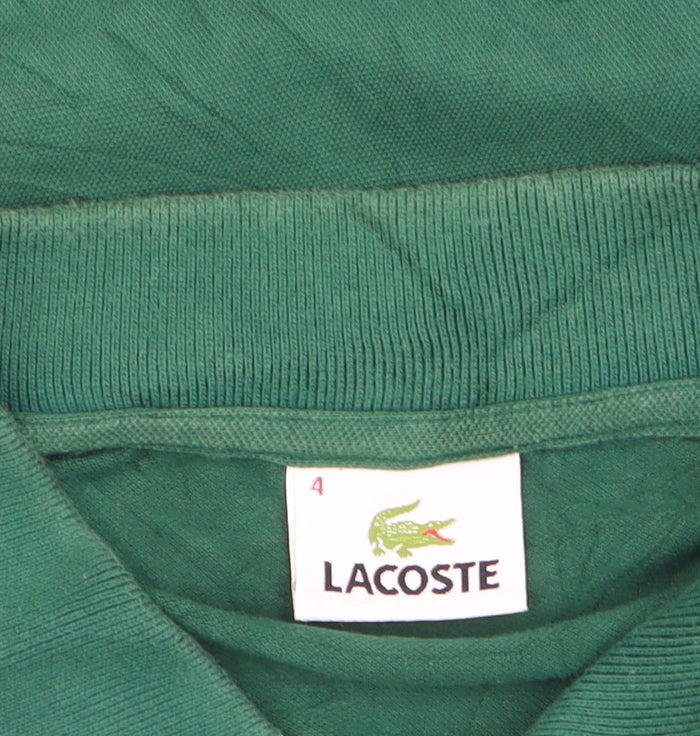 Additional view of Lacoste men’s green short sleeve cotton polo shirt, size M