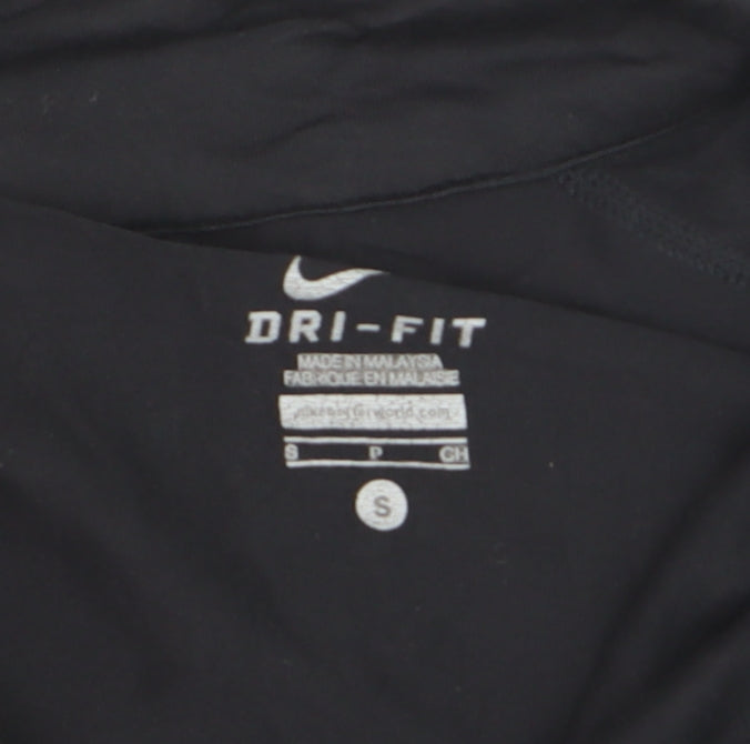 Nike Boys Black Dri-FIT 1/4 Zip Long Sleeve Pullover Sweatshirt S